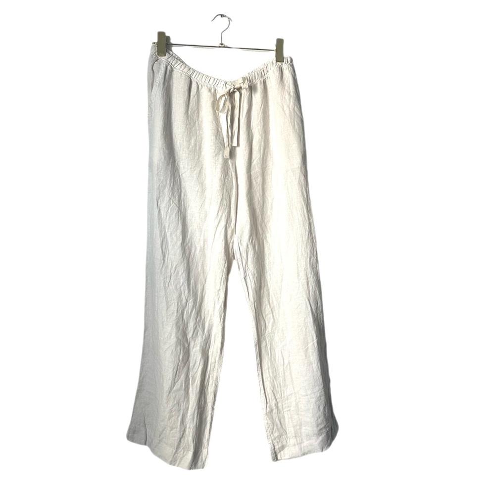 Velvet by Graham & Spencer Cream Straight Leg Pants